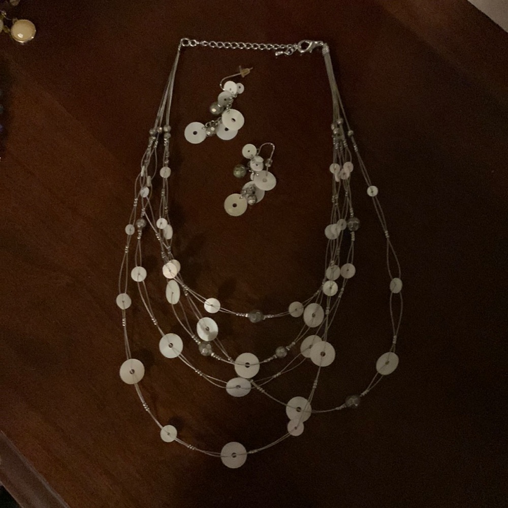 Necklace with matching earrings